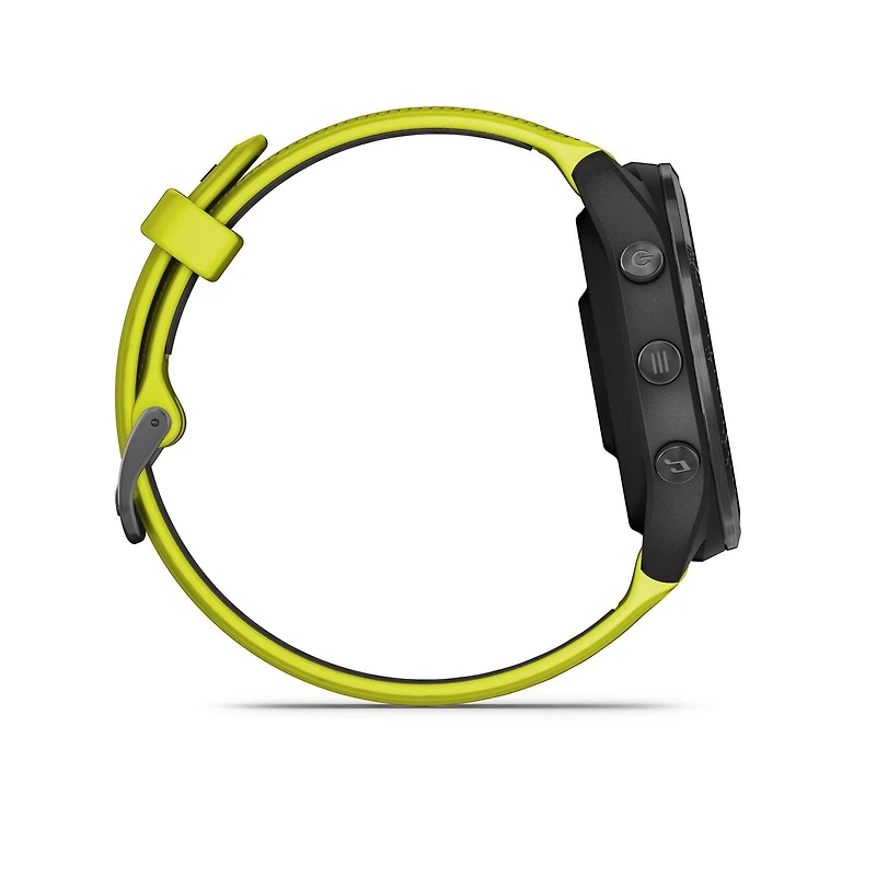 Garmin Forerunner® 965 GPS Smartwatch - Titanium Bezel with Whitestone Case and Whitestone/Powder Grey Silicone Band