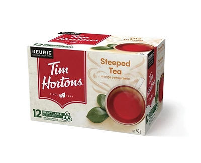 Tim Hortons Thé infusé mélange d'orange pekoe Keurig Capsule K-Cup 12ct