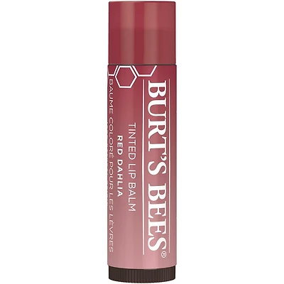 Burt’s Bees 100% Natural Origin Tinted Lip Balm, Red Dahlia,, 1 Tube