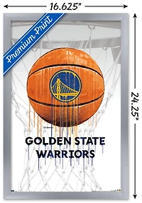 NBA Golden State Warriors - Drip Ball 20 Wall Poster