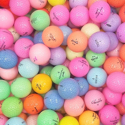Mulligan - 48 Mix 5A/4A Recycled Used Golf Balls, Color