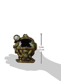 Penn-Plax Small Diver Helmet Aquarium Ornament- Resin, Under water Helmet