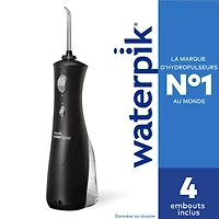 Waterpik Cordless Plus Water Flosser Black, Cleans deep between teeth