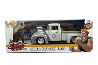 1:24 Street Fighter - 1956 Ford F100 Pickup With Guile Figure