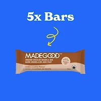 MadeGood Cookie Crumble Chocolate Drizzled Granola Bars 5pk, 5 x 24 g