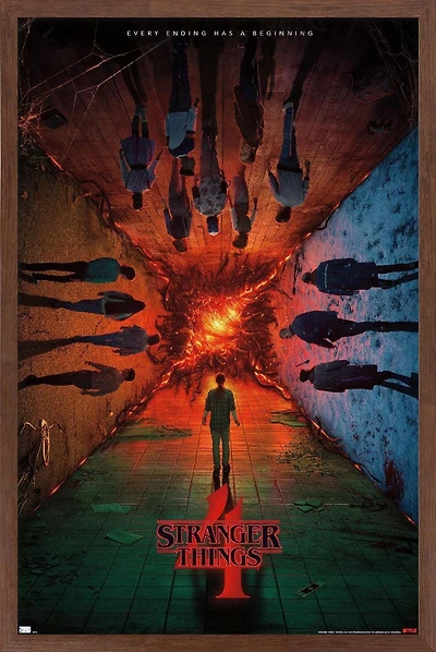 Netflix Stranger Things: Season 4 - Group Teaser One Sheet Wall Poster