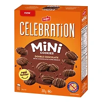 CELEBRATION DOUBLE CHOCOLATE MIN.COOKIES, 200g each box
