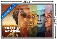 Netflix Outer Banks - Faces Wall Poster, 22.375" x 34" Framed