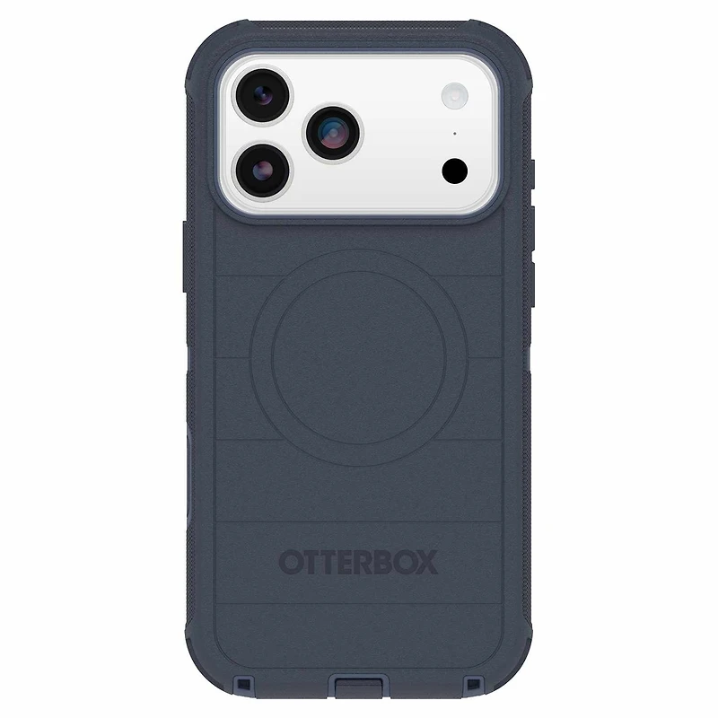 OtterBox Étui Defender Pro MagSafe avec Contrôle de la Caméra Riverside (Bleu) pour iPhone 17