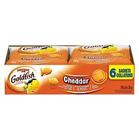 Goldfish® Cheddar Crackers Snack Packs, 6 x 28g Snack Packs, Cheddar 6 x 28g