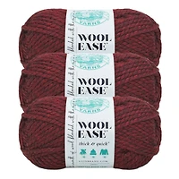 Fil Lion Brand Wool-Ease® Thick & Quick® Bordeaux Fil #6 Super Bulky de acrylique/laine, 170g/ 97m, 3-CT
