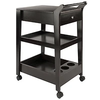 Jeston Entertainment Cart in Espresso Finish