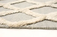 ECARPETGALLERY 8'4" x 9'10" Carved Cambridge Hand Made Area Rug for Living Room, Dining Room and Bedroom in Yellow