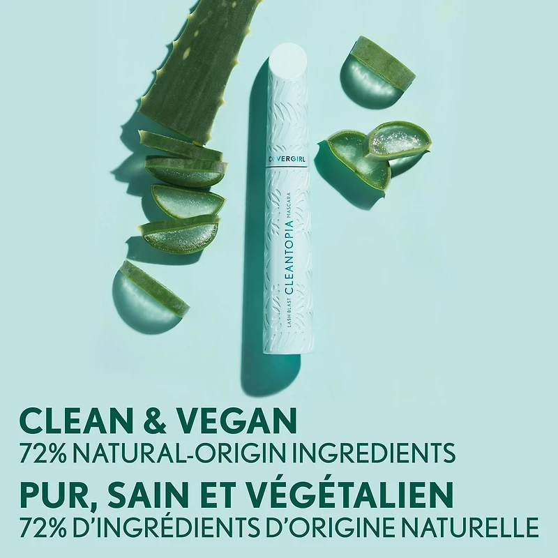COVERGIRL Lash Blast Cleantopia Mascara, Volumizing, Plant-Powered Clean Vegan Formula