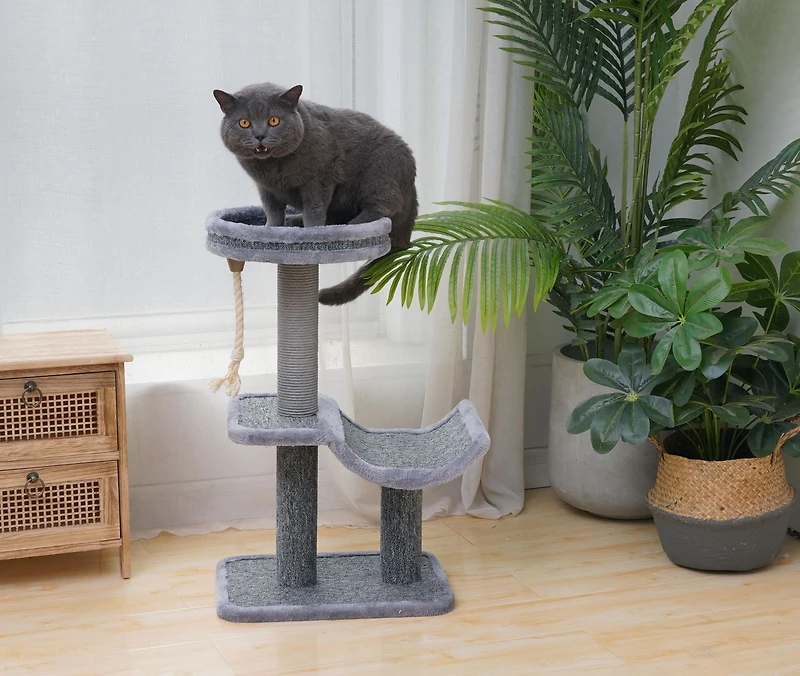 Catry Grimbit Small Minimalistic Carpet Cat Tree