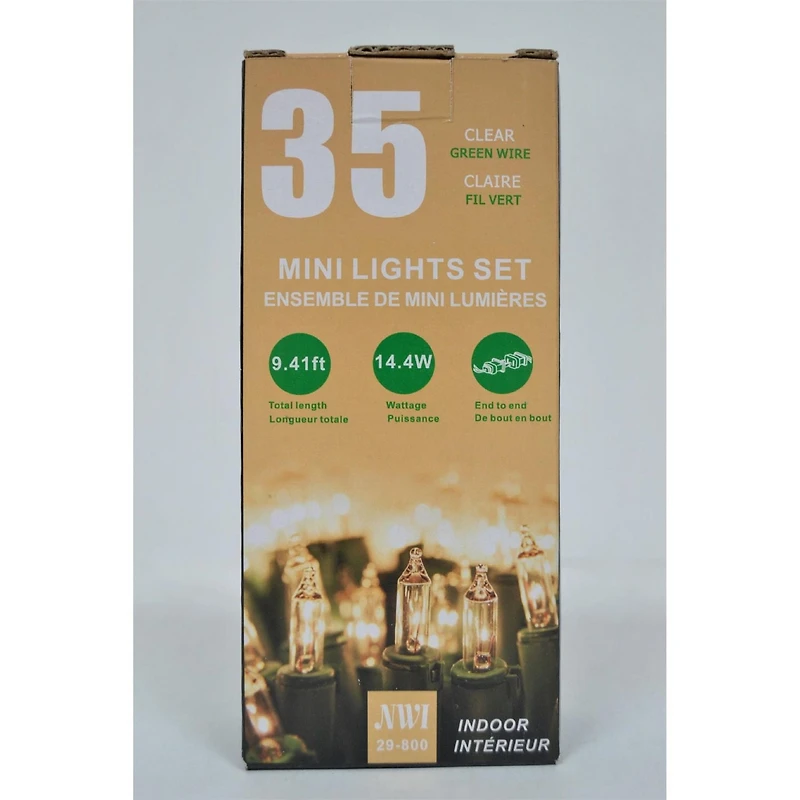 35 Lt Mini Indoor Mini Light Set (Bulbes Transparents) - Ensemble De 2