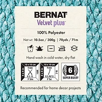 Bernat® Fil Velvet Plus™, Polyester #6 Super Volumineux, 10,5 Oz/300 G, 78 Yards