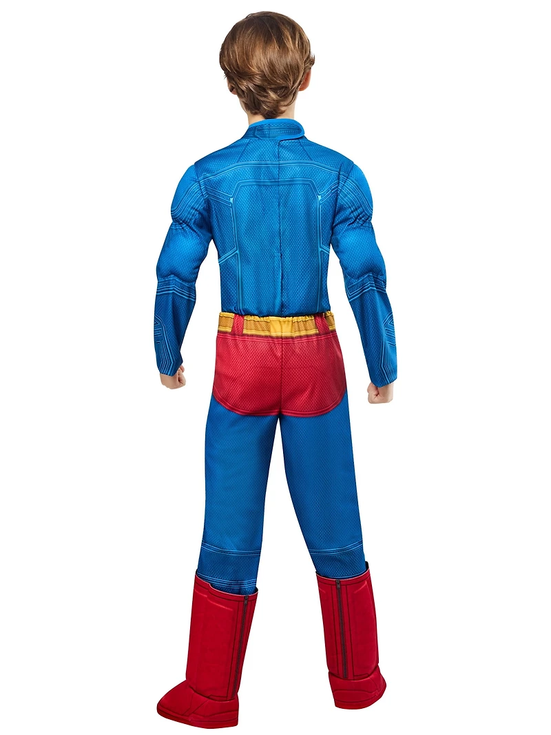 Costume Deluxe Superman avec Poitrine Musclée du Film Superman pour Enfants par Rubies, Garçons
