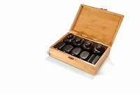Master Massage 28 Piece Standard Basic Hot Stone Set Black Lava vocano Basalt Rock