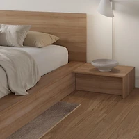 Ensemble de chambre à coucher Kanso 4 pièces avec lit queen size et plateforme basse