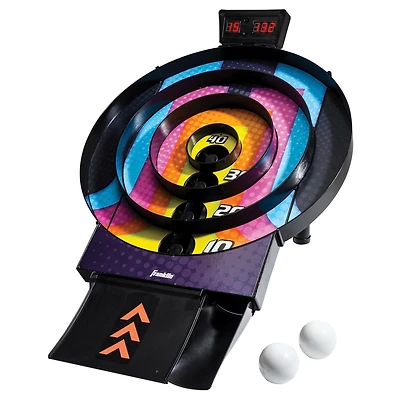 Jeu de balle tourbillon de type arcade Franklin Sports – Jeu d’arcade sans outils qui est prêt pour la salle de jeu – Pointage électronique automatique avec rampe d’arcade de retour de balles. Excelle