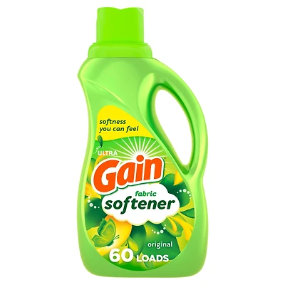 Assouplissant textile Gain, Original, compatible avec les laveuses HE