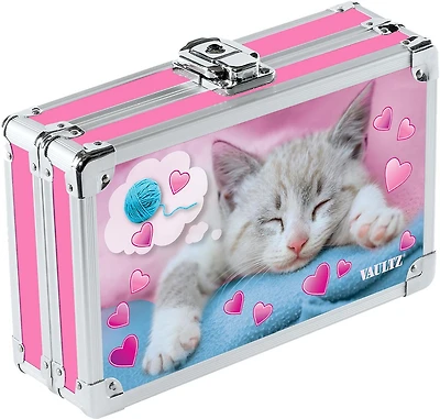 Vaultz Locking Pencil Box - Dreaming Kittens