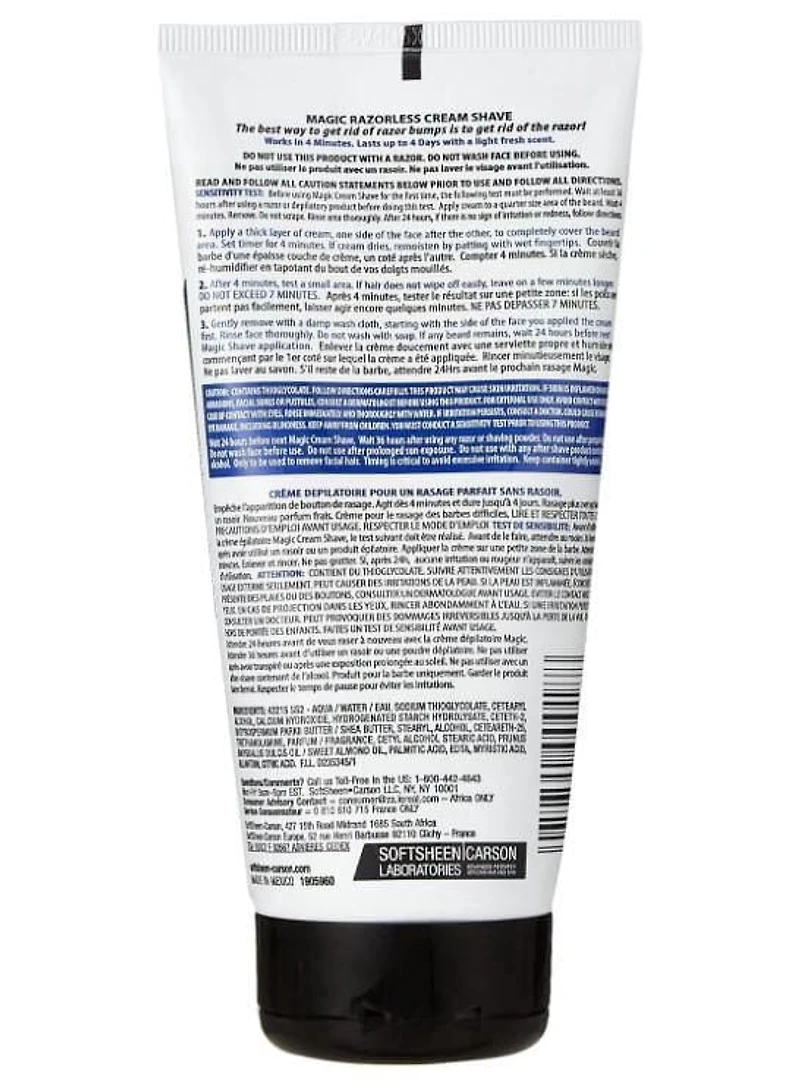 Magic Crème a Raser Sans Rasoir