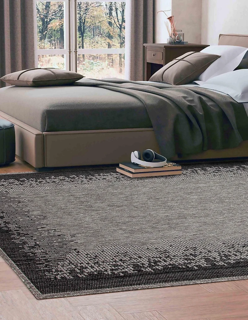 ECARPET Edge Contemporary/Modern Area Rug for living room, bedroom, dining room, entrance, hallway and more.