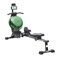 Sunny Health & Fitness Elite Water Rowing Machine with High Resistance Vertical Tank, Exclusive Bluetooth SunnyFit App