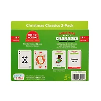 Chuckle & Roar HO HO Holiday Playing Cards & Christmas Family Charades Game Pack by Buffalo Games