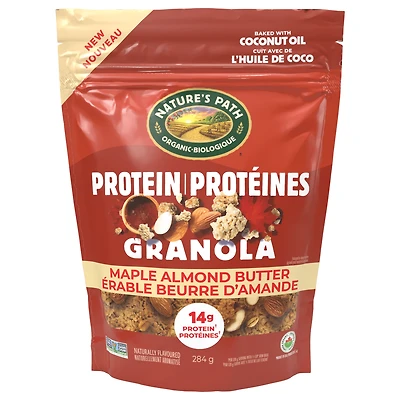 Nature's Path Organic Maple Almond Butter Protein Granola 284g Pouch, Nature's Path Organic Maple Almond Butter Protein Granola 284g Pouch