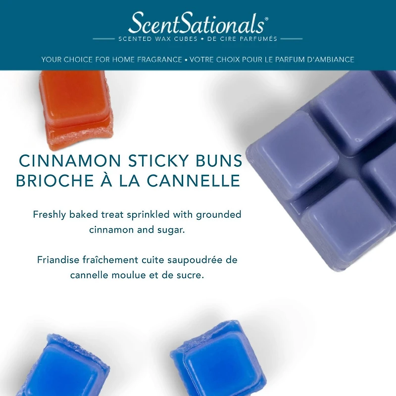 ScentSationals Scented Wax Cubes - Cinnamon Sticky Buns, 2.5 oz (70.9 g)