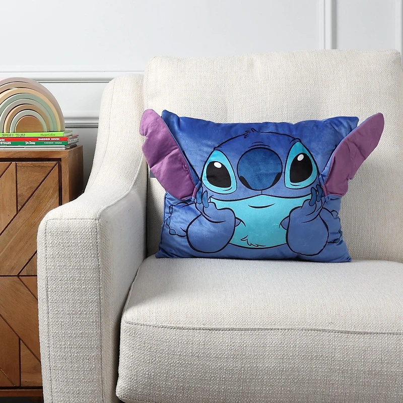 Oreiller decoratif Disney Lilo & Stitch 13po x 16po