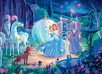Ceaco Disney Cinderella's Carriage 200-Piece Interlocking Jigsaw Puzzle for Children Ages 8+