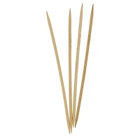 Love Knitting 8" Bamboo Double Point Knitting Needles - 4 pieces, Sizes 2.5 - 5.0 mm