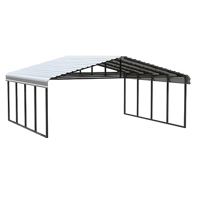 Arrow Abri d'auto 20 pi x 20 pi x 9 pi Charbon