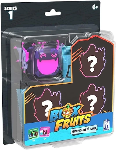 Blox Fruits - Mystery Fruit Minifigure 4-Pack Includes DLC