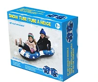 Pathfinder 61" Inflatable Unisex Double Snow Tube with fun winter graphics
