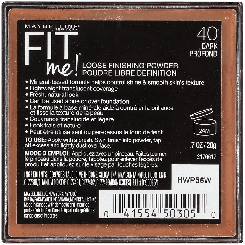Maybelline New York Fit Me®, Loose Setting Powder, Fit Me Setting Powder