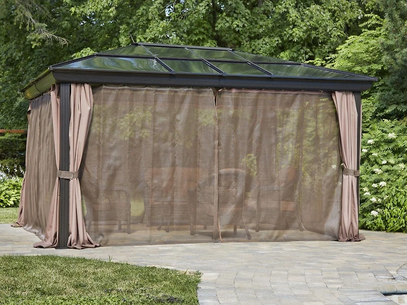 Venus Gazebo 12 pi. x 14 pi. en Brun