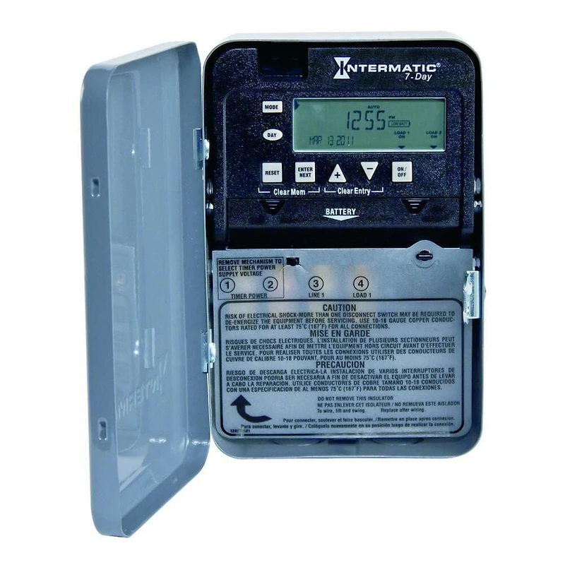 Minuterie électronique électronique SPST 7 jours 30 A à 1 circuit