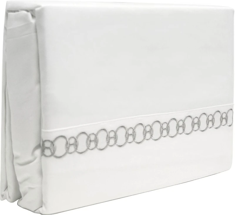 Parure de draps en coton égyptien 300 fils Johnson Home avec détails brodés