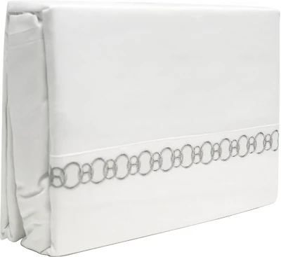 Parure de draps en coton égyptien 300 fils Johnson Home avec détails brodés