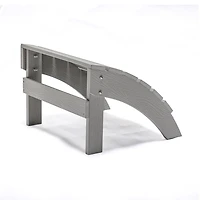 Repose-pieds extérieur Backyard Lifestyles – Polycarbonate, gris pâle – Résistant aux intempéries et protégé contre les UV