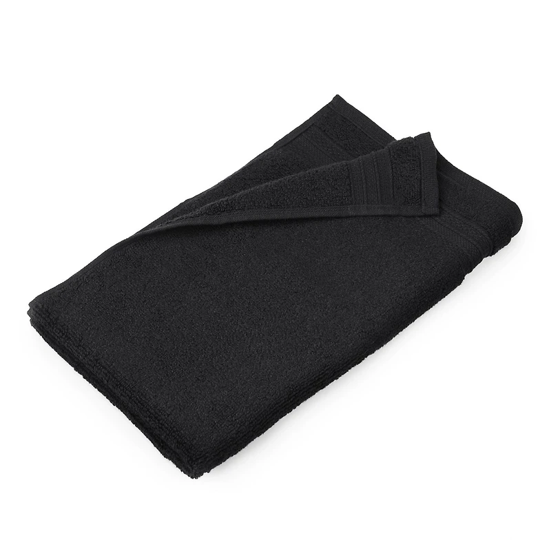 hometrends Solid 100% Cotton Bath Towel, 1 Piece, 550 GSM, Highly Absorbent & Soft Bathroom Black, 30" x 54"