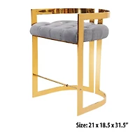 Canadian Lynda Pub Chair Grey Gold