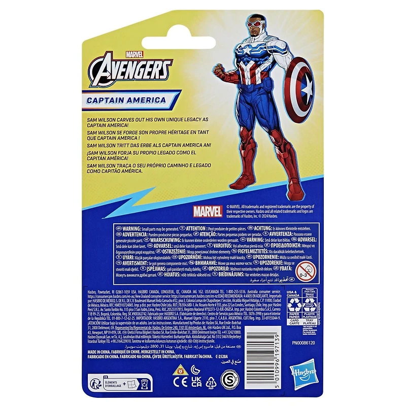 Marvel Avengers Titan Hero Series, figurine Captain America de 10 cm, pour enfants, dès 4 ans