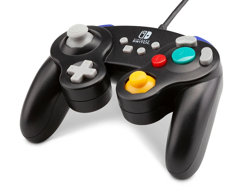 Manette câblée pour Nintendo Switch de PowerA – Style GameCube, noir