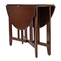 Alamo Double drop leaf round table in Walnut Finish - 94142